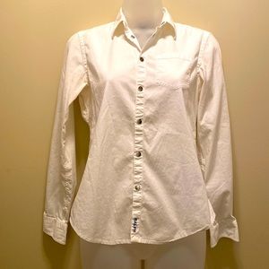 Cotton Lycra stretch dress shirt with snaps